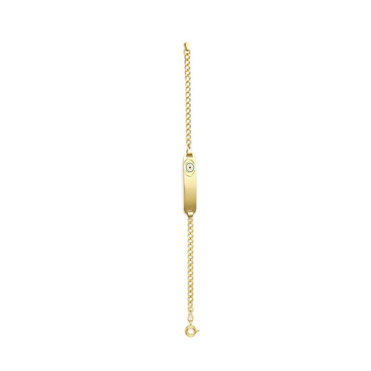 18K Gold Kid's Evil Eye Bracelet