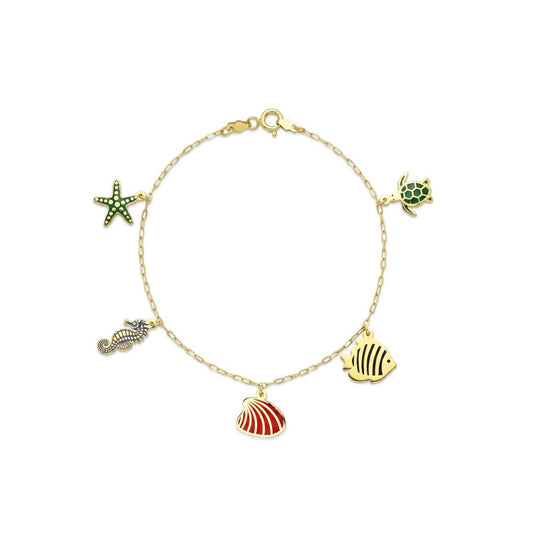 18K Gold The Summer Seascape Bracelet