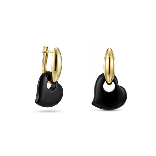 18K Gold & Stone Teardrops