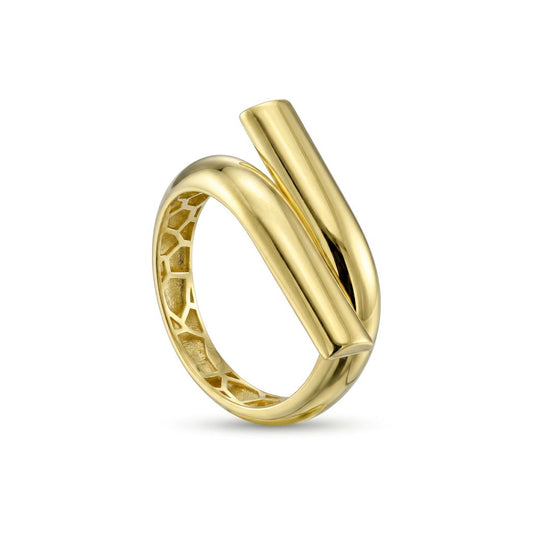 18K Solid Gold Sleek Wrap Ring
