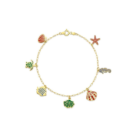 18K Gold The Summer Seascape Bracelet