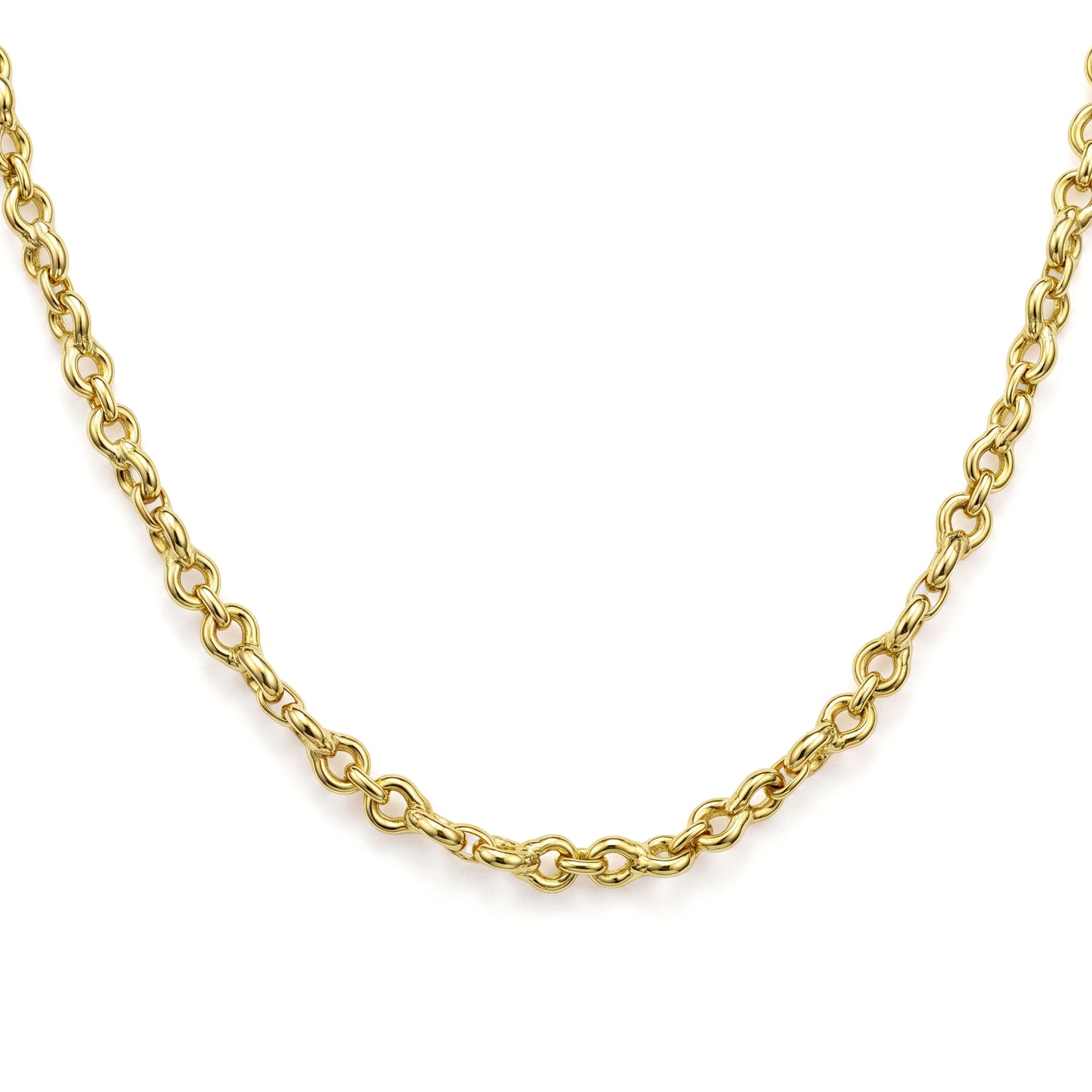 18K Gold Link Chain Necklace