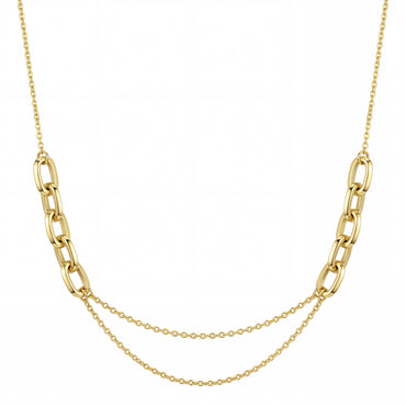18K Gold Layered Gourmette Half Set