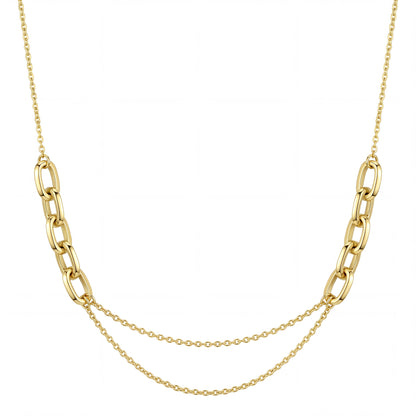 18K Gold Layered Gourmette Half Set