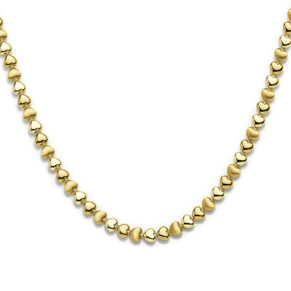 18K Two-Tone Gold "Sweetheart" Link Half Set