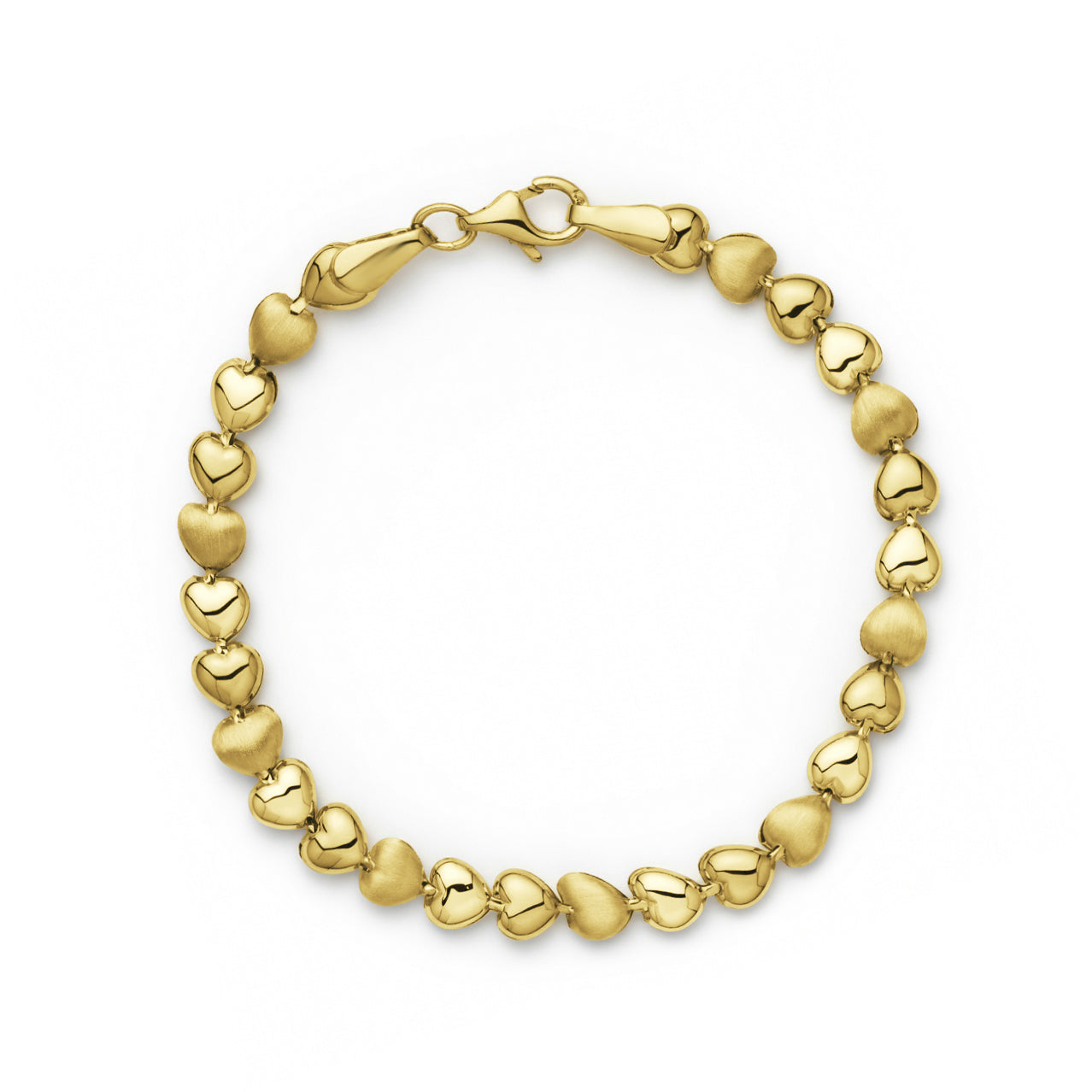 18K Two-Tone Gold "Sweetheart" Link Half Set