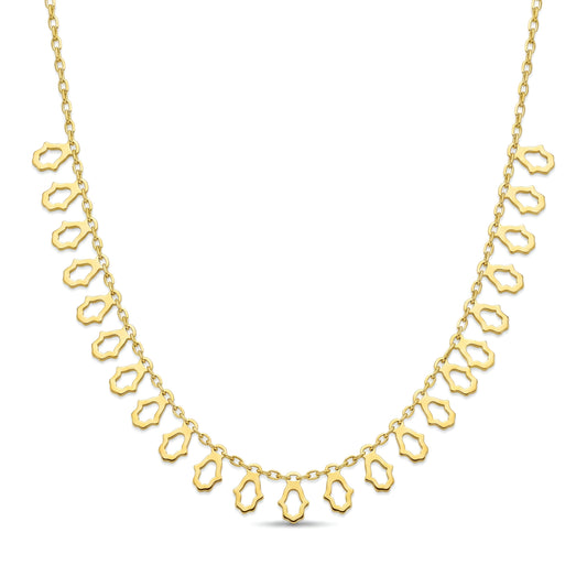 18K Gold Drop Necklace