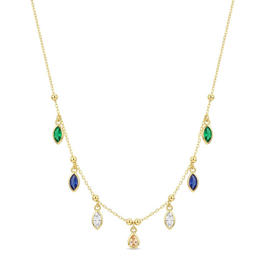 18K Solid Gold Multi-Hue Eye Charm