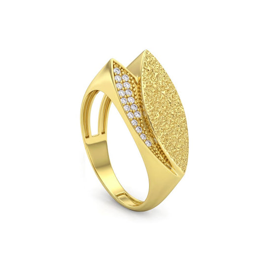 18K Gold Statement Band