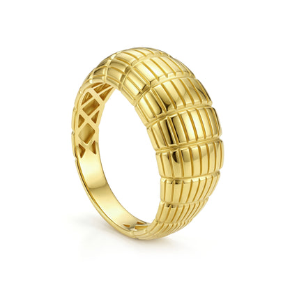 18K Gold The Fluid Arch Band