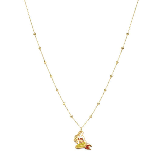 18K Gold Mermaid Bubble Summer Necklace