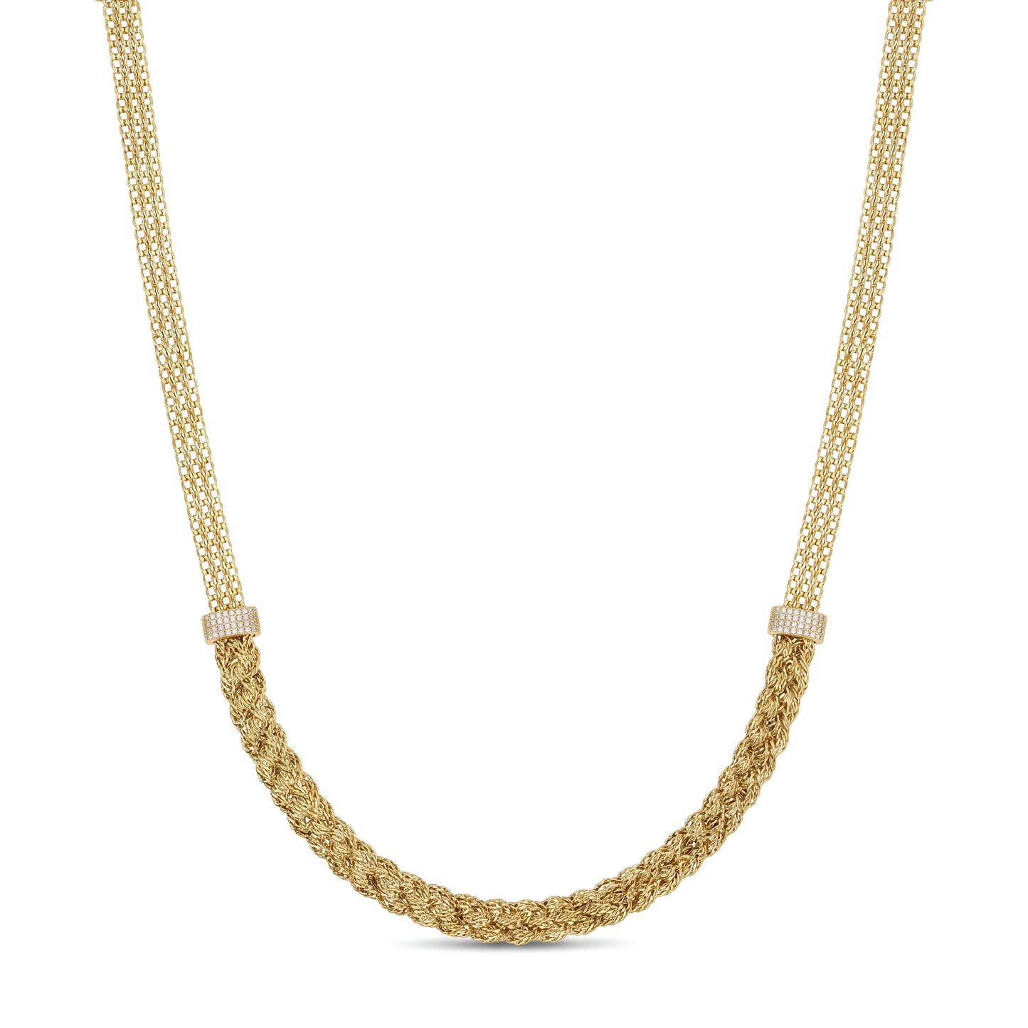 18K Gold Shimmering Mesh Collection