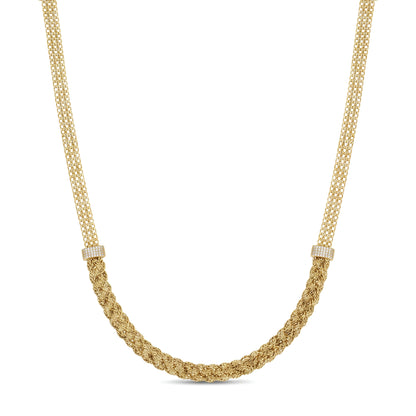 18K Gold Shimmering Mesh Collection