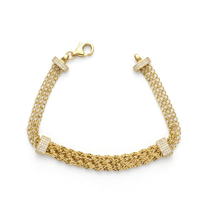 18K Gold Shimmering Mesh Collection