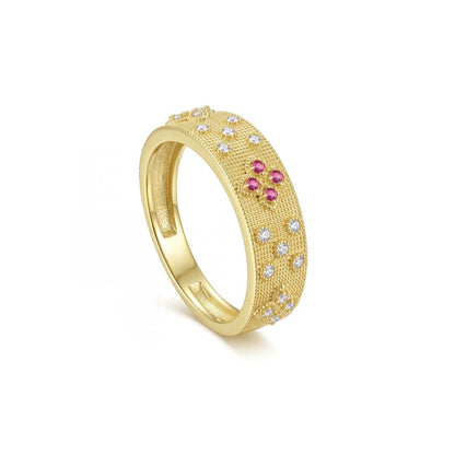 18K Gold Royal Floral Half Set