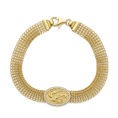 18K Elegant Arabic Calligraphy Gold Set