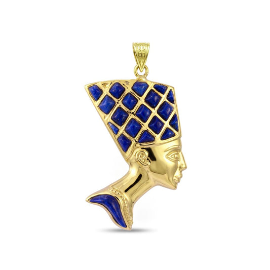 18K Nefertiti Queen of Egypt Pendant