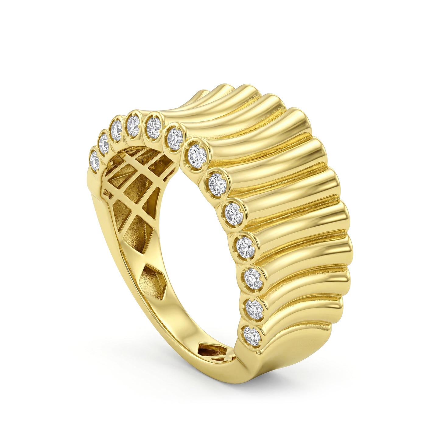 18k Gold The Luminary Wave Band
