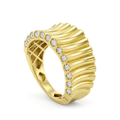 18k Gold The Luminary Wave Band
