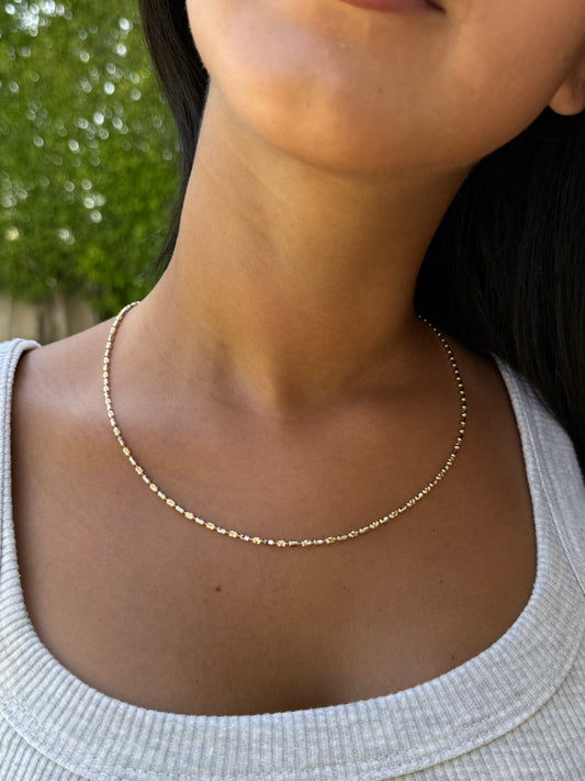 18K The Duo-Tone Modern Chain