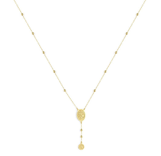 18K Gold “Allah & Muhammad” Y-Necklace