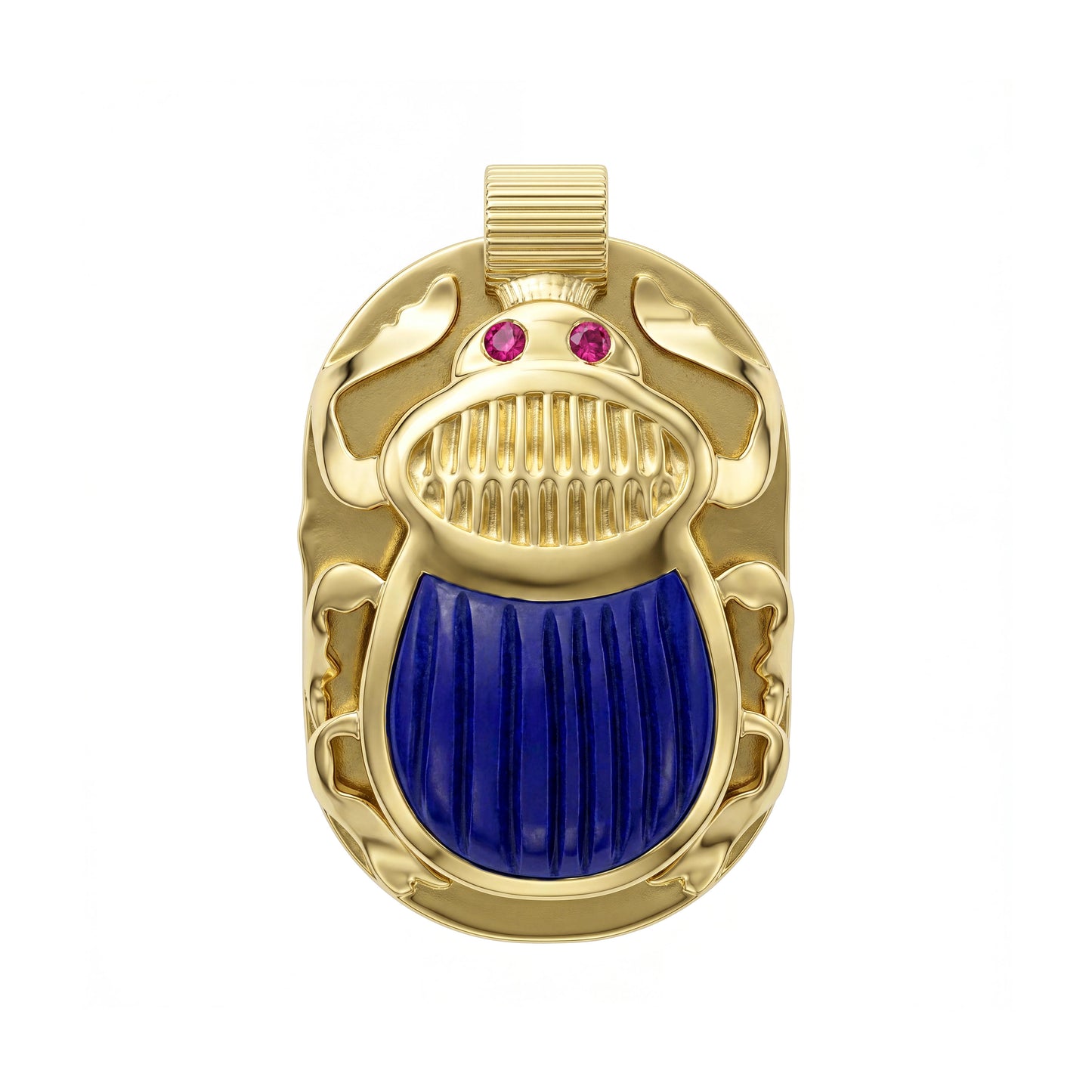 18K Gold Egyptian Revival Scarab Amulet