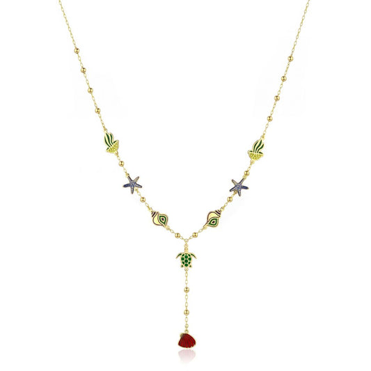 18K Gold Ocean Treasures Y-Necklace