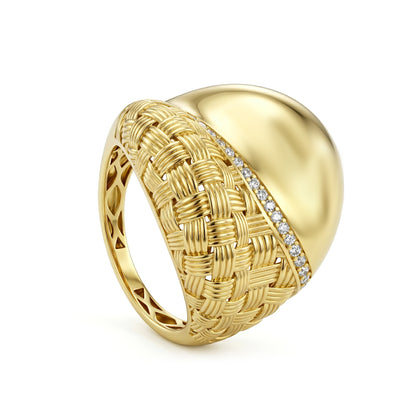 18K Gold Woven Heritage Ring