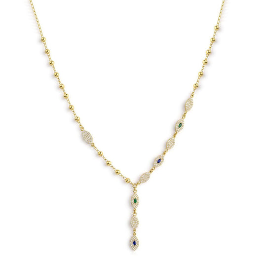 18K Gold SunGleam Y-Necklace