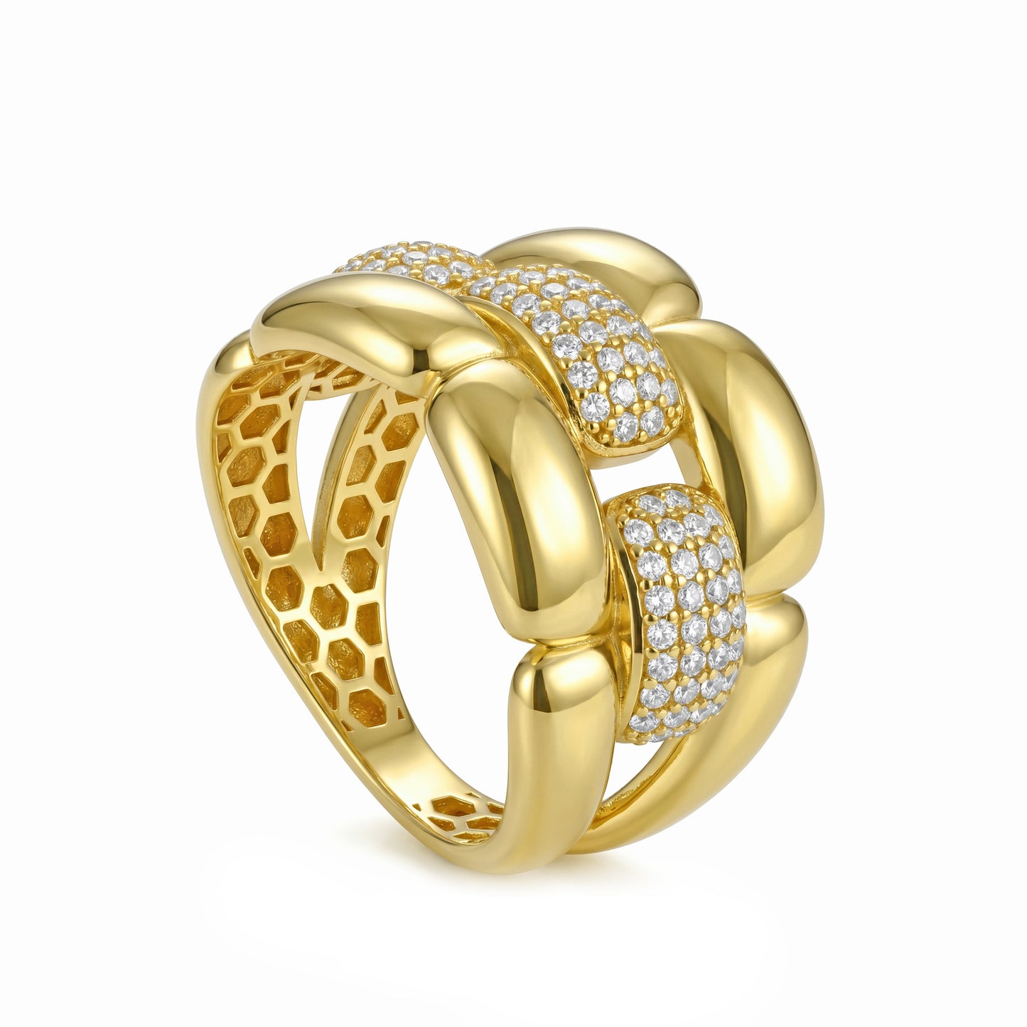 18K Gold Interwoven Luxe Ring
