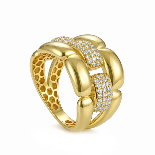 18K Gold Interwoven Luxe Ring