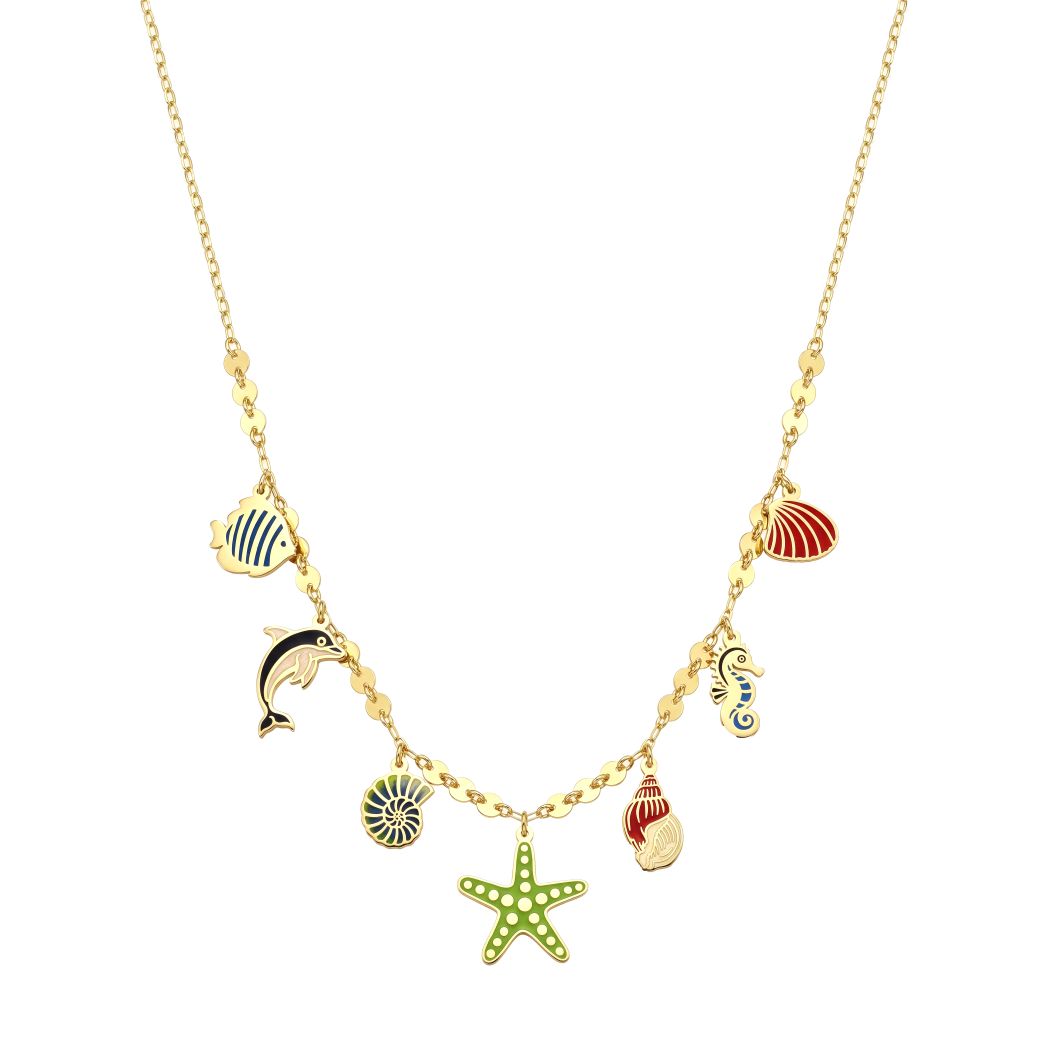 18K Summer Shores Charm Chain