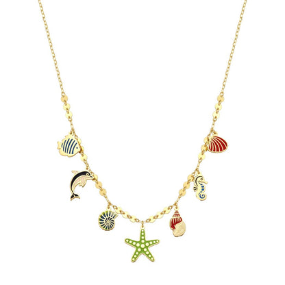 18K Summer Shores Charm Chain