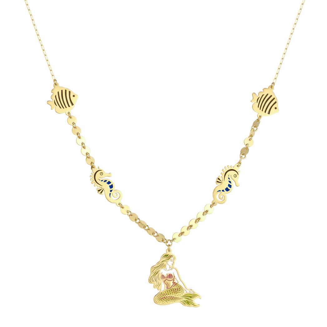 18K Gold Oceanic Summer Necklace