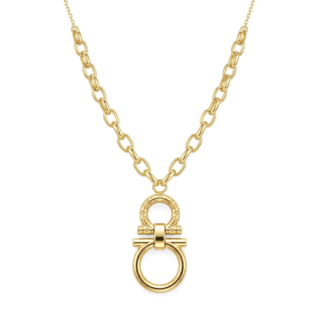 18K Gold Duo-Link Necklace