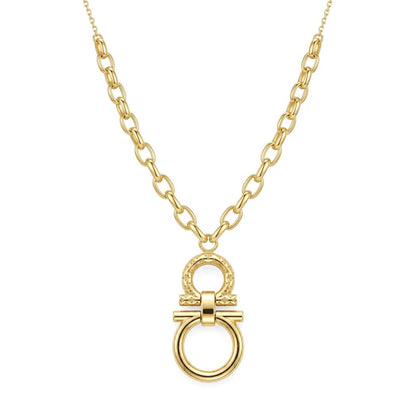 18K Gold Duo-Link Necklace