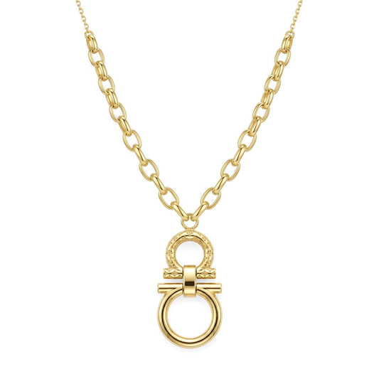 18K Gold Duo-Link Necklace