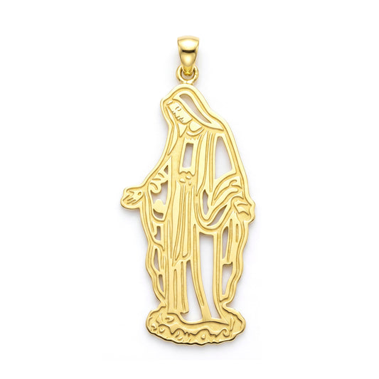 18K Gold Elegant  Mini Miraculous Medal