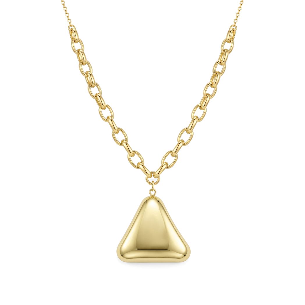18K Gold Triangle Aura Necklace