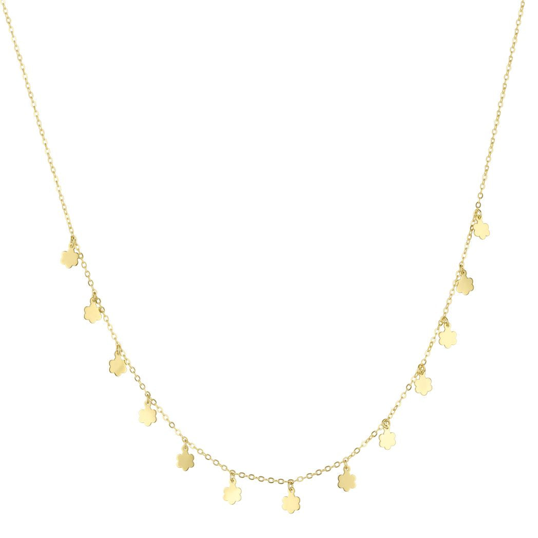 18K Gold Endless Summer Flower Necklace