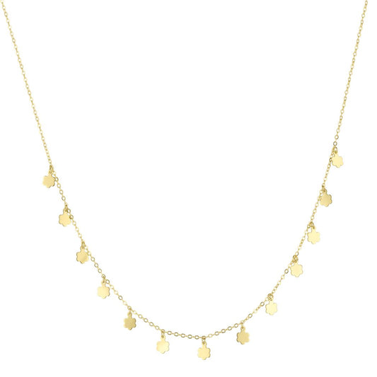 18K Gold Endless Summer Flower Necklace