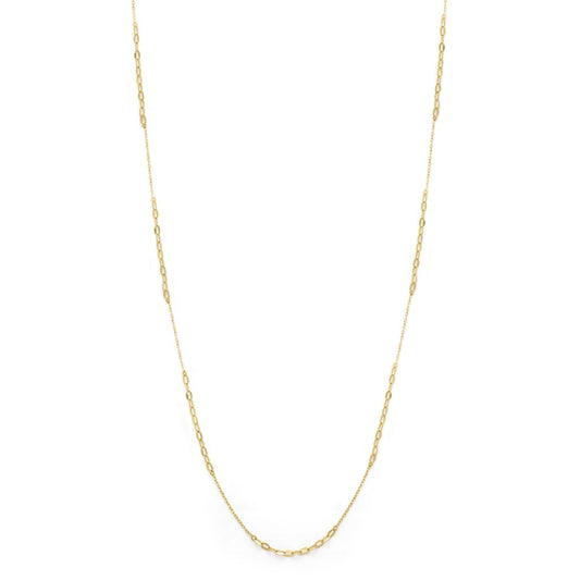 18K Gold Station Necklace