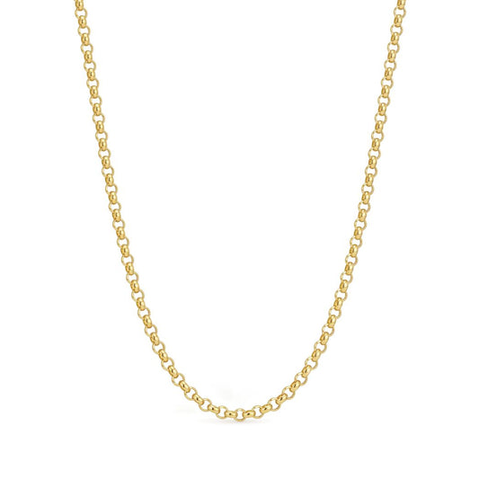 18K Classic Gold Link Chain Necklace