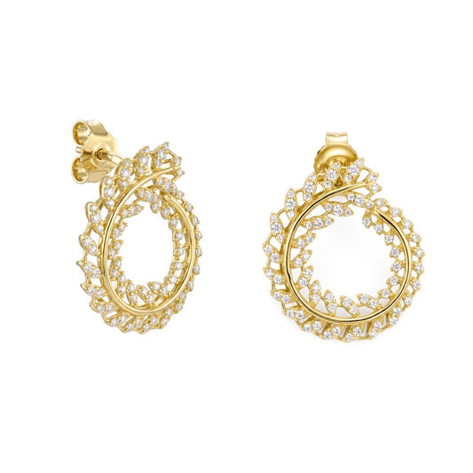 18K Gold Radiant Lumiere Earrings