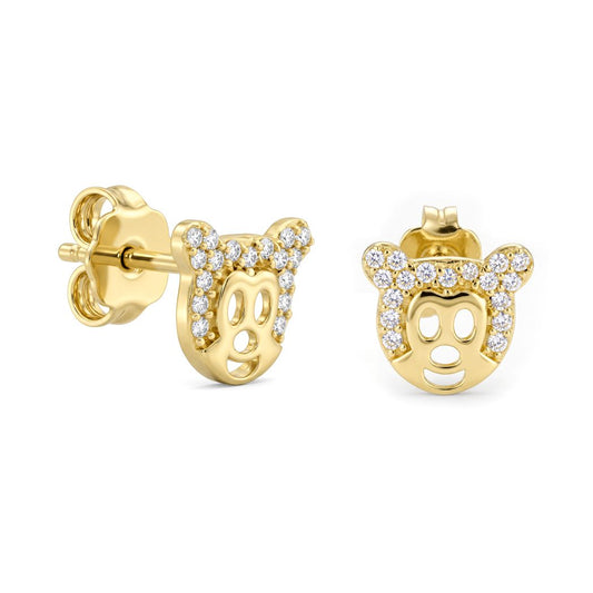 18K Gold Children's Stud Earrings