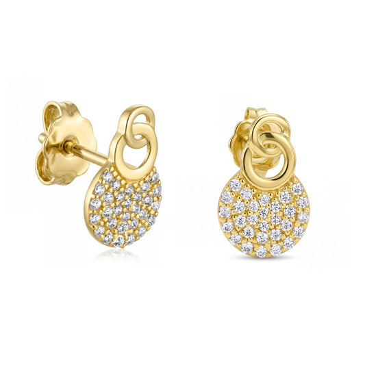 18K Gold Children's Stud Earrings