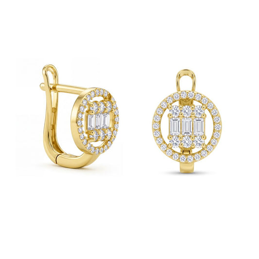 18K Gold Aura Statement Earrings