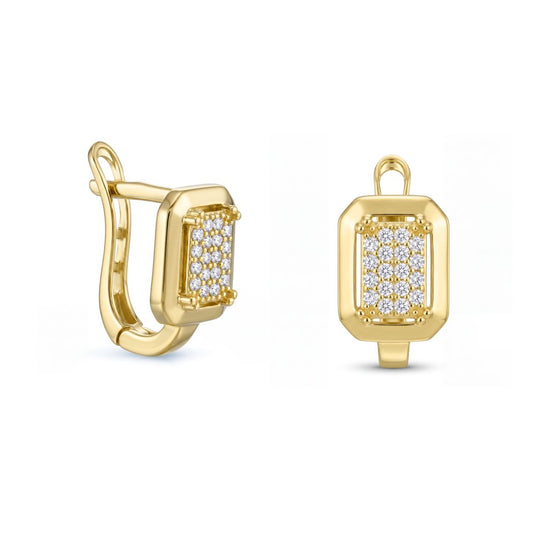 18K Gold Aura Statement Earrings