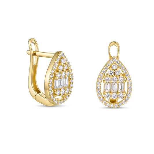 18K Gold Aura Statement Earrings