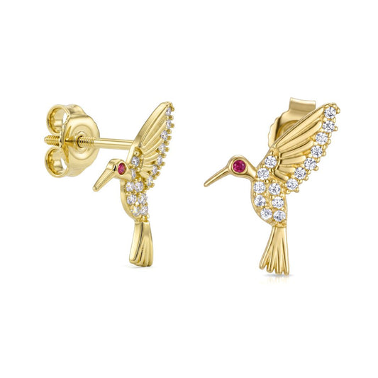 18K Gold Children's Stud Earrings